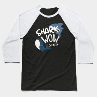 Shark and Whale (WOW) Funny cute Kid boy Baseball T-Shirt